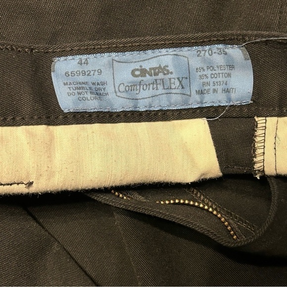 Cintas Comfort Flex Black Work Pants Men’s Size 44 - Picture 5 of 5